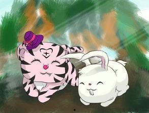 吃瓜老虎和兔子,一场趣味横生的森林奇遇记