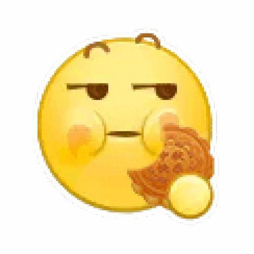 吃瓜表情和微笑