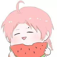 瓜哥吃瓜情侣头像动漫,甜蜜情侣头像动漫风